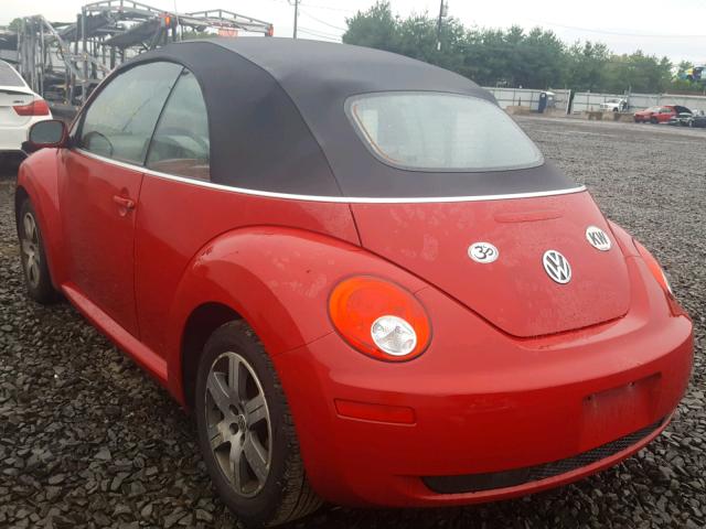 3VWRF31Y06M308798 - 2006 VOLKSWAGEN NEW BEETLE 红色 照片 3