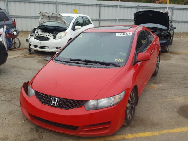 2HGFG129X9H531532 - 2009 HONDA CIVIC EXL RED photo 2