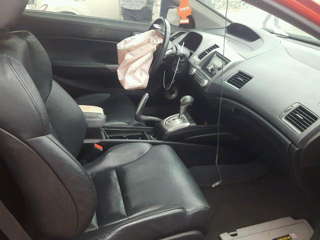 2HGFG129X9H531532 - 2009 HONDA CIVIC EXL RED photo 5