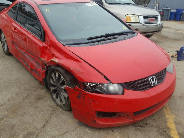 2HGFG129X9H531532 - 2009 HONDA CIVIC EXL RED photo 9