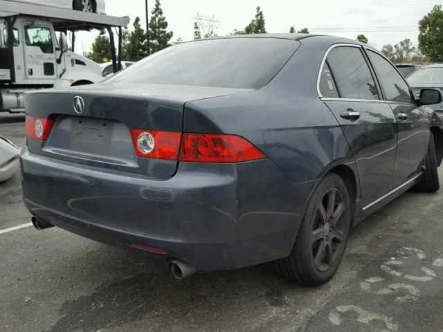 JH4CL96884C016665 - 2004 ACURA TSX CHARCOAL photo 4