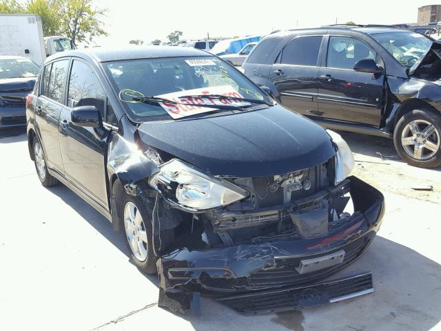 3N1BC13E77L451925 - 2007 NISSAN VERSA S BLACK photo 1