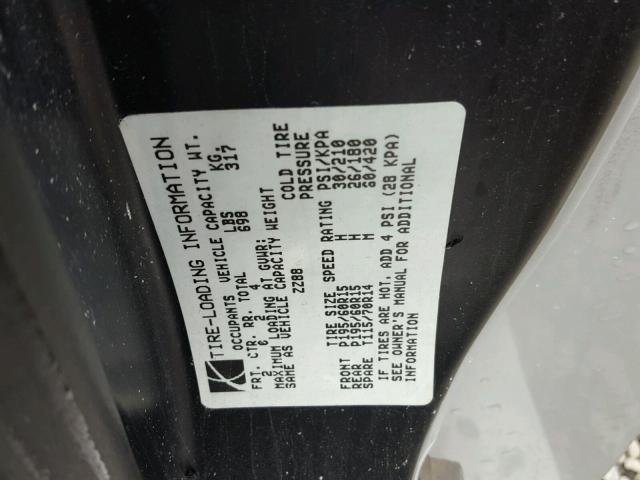 1G8ZY12791Z231549 - 2001 SATURN SC2 GRAY photo 10