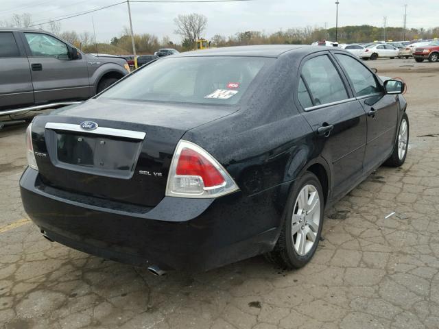 3FAFP08146R110857 - 2006 FORD FUSION SEL BLACK photo 4