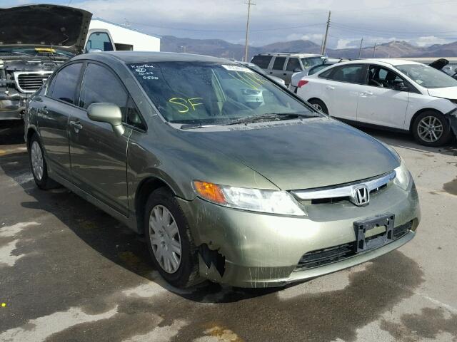 1HGFA46558L000847 - 2008 HONDA CIVIC GREEN photo 1