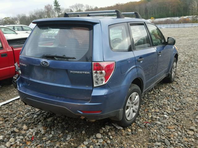 JF2SH61689H750687 - 2009 SUBARU FORESTER 2 BLUE photo 4