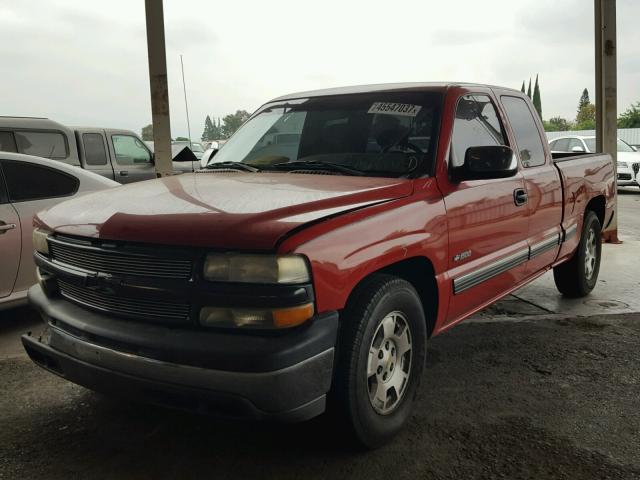 2GCEC19V421125687 - 2002 CHEVROLET SILVERADO RED photo 2