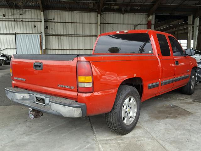 2GCEC19V421125687 - 2002 CHEVROLET SILVERADO RED photo 4