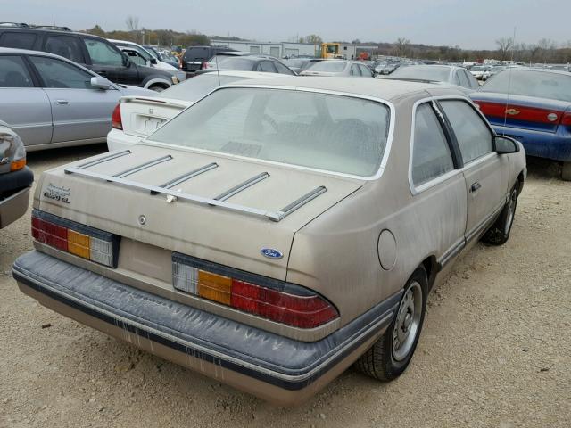 1FAPP31X7KK185443 - 1989 FORD TEMPO GL TAN photo 4