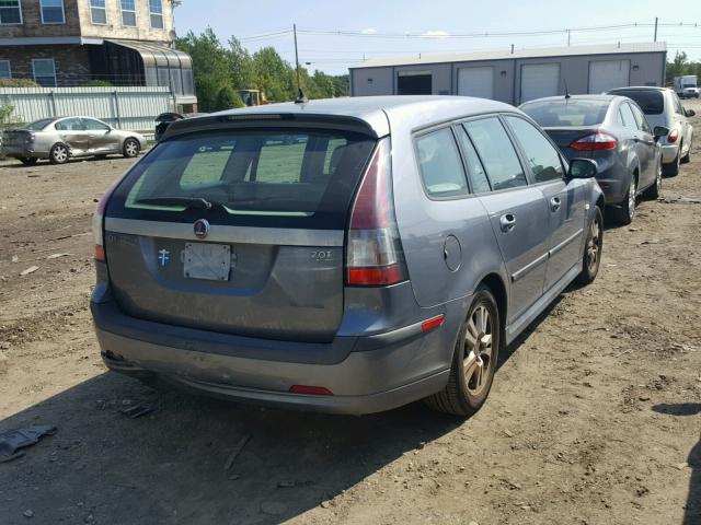 YS3FD59Y971128299 - 2007 SAAB 9-3 2.0T GRAY photo 4