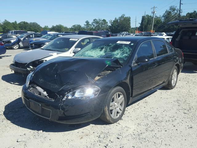 2G1WG5E3XD1126388 - 2013 CHEVROLET IMPALA LT BLACK photo 2