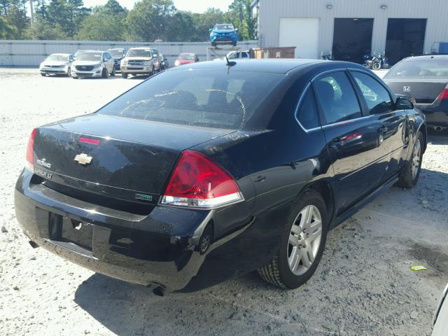 2G1WG5E3XD1126388 - 2013 CHEVROLET IMPALA LT BLACK photo 4