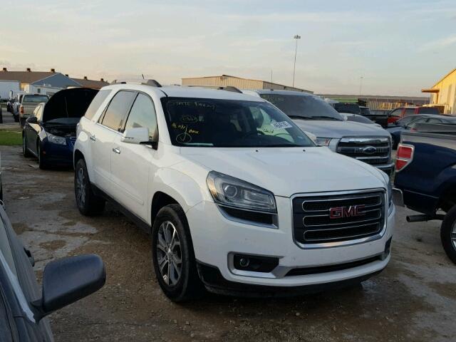 1GKKRRKD3DJ203844 - 2013 GMC ACADIA SLT WHITE photo 1