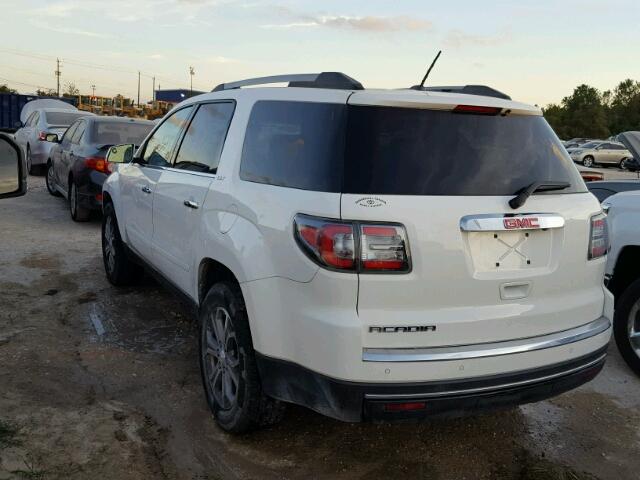 1GKKRRKD3DJ203844 - 2013 GMC ACADIA SLT WHITE photo 3