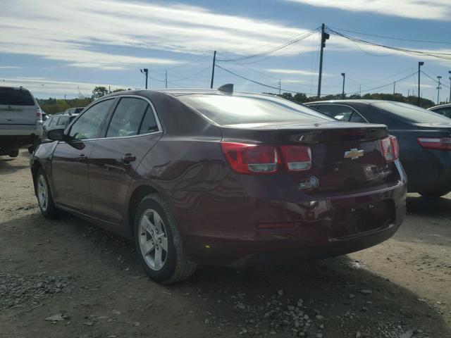 1G11C5SL6FF169941 - 2015 CHEVROLET MALIBU MAROON photo 3