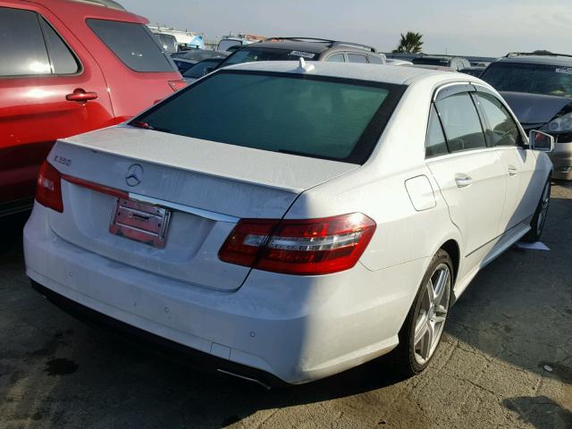 WDDHF5KB0DA682462 - 2013 MERCEDES-BENZ E 350 WHITE photo 4