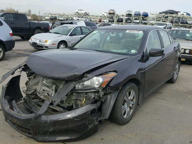 1HGCP2F44BA048596 - 2011 HONDA ACCORD LXP BROWN photo 2