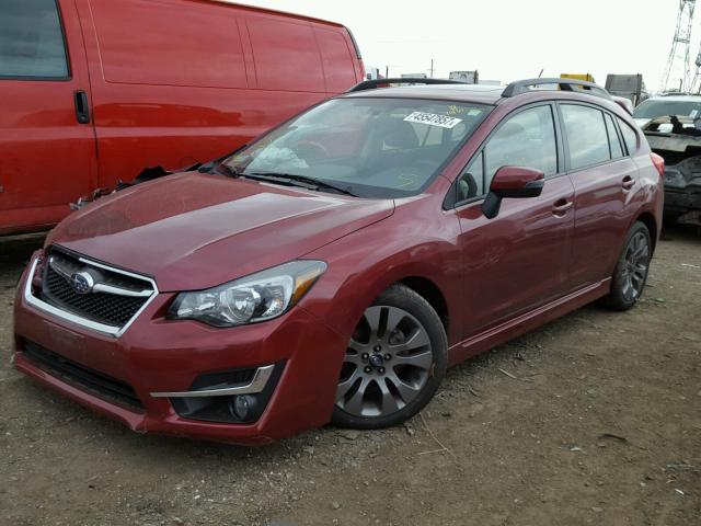 JF1GPAZ67F8247202 - 2015 SUBARU IMPREZA SP MAROON photo 2