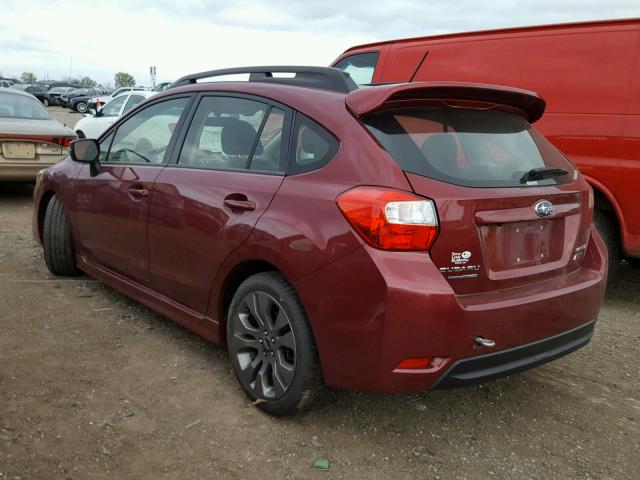 JF1GPAZ67F8247202 - 2015 SUBARU IMPREZA SP MAROON photo 3