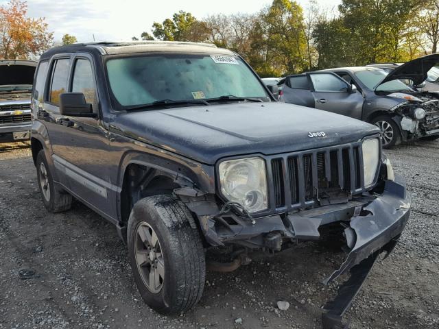 1J8GP28K48W221744 - 2008 JEEP LIBERTY SP BLUE photo 1