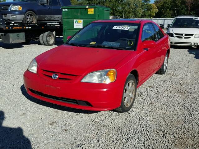 1HGEM22943L065018 - 2003 HONDA CIVIC EX RED photo 2