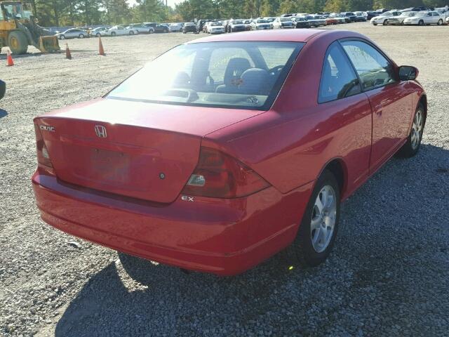 1HGEM22943L065018 - 2003 HONDA CIVIC EX RED photo 4