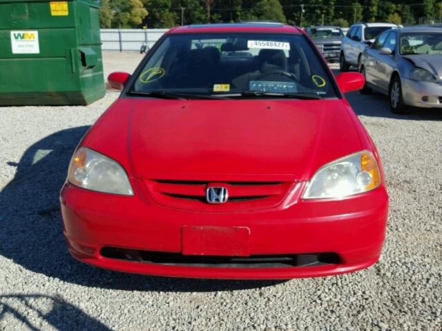 1HGEM22943L065018 - 2003 HONDA CIVIC EX RED photo 9