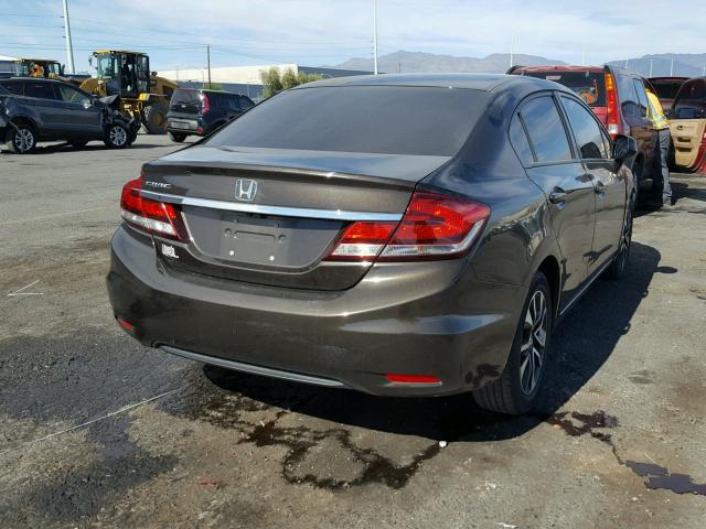 2HGFB2F84DH537180 - 2013 HONDA CIVIC EX BROWN photo 4