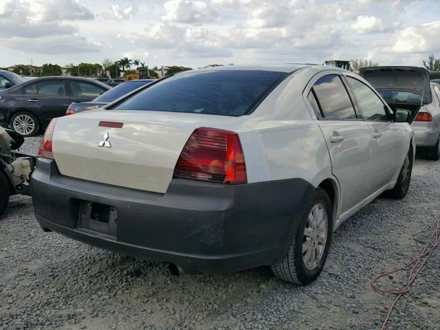 4A3AB36F67E048589 - 2007 MITSUBISHI GALANT WHITE photo 4