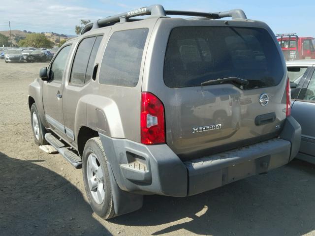 5N1AN08W85C634799 - 2005 NISSAN XTERRA OFF BEIGE photo 3