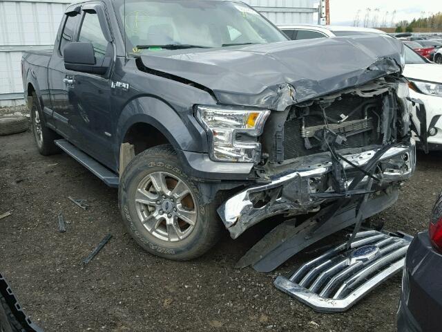 1FTEX1EP4GFD21771 - 2016 FORD F150 SUPER GRAY photo 1