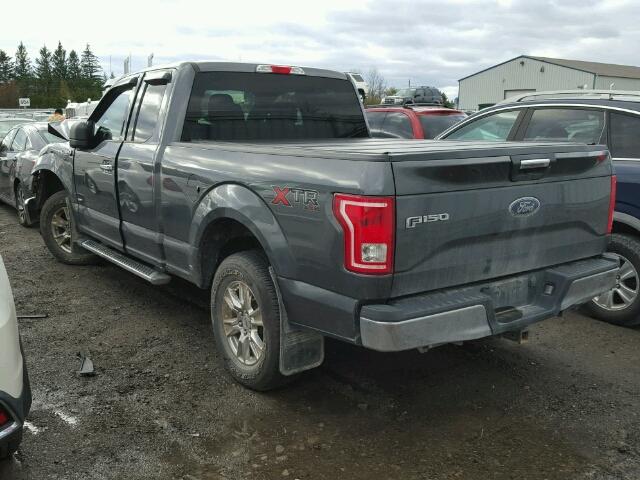 1FTEX1EP4GFD21771 - 2016 FORD F150 SUPER GRAY photo 3