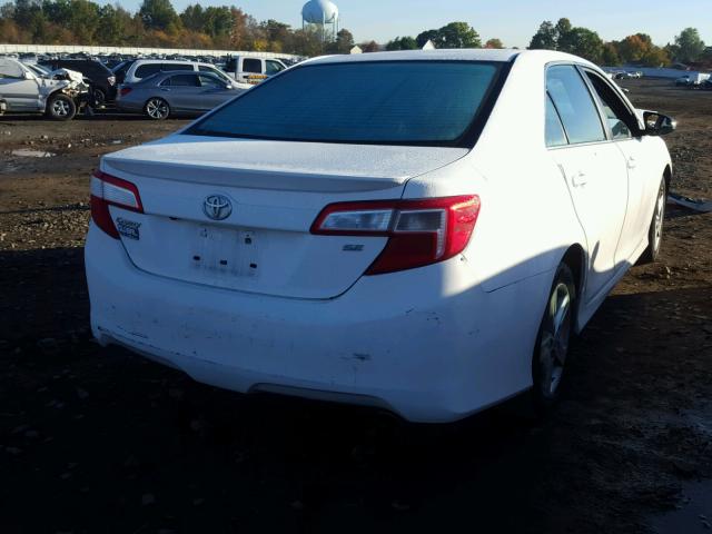 4T1BF1FK3EU812524 - 2014 TOYOTA CAMRY L WHITE photo 4