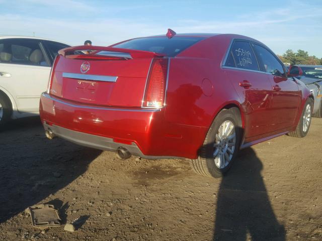 1G6DG5EG3A0139074 - 2010 CADILLAC CTS LUXURY RED photo 4