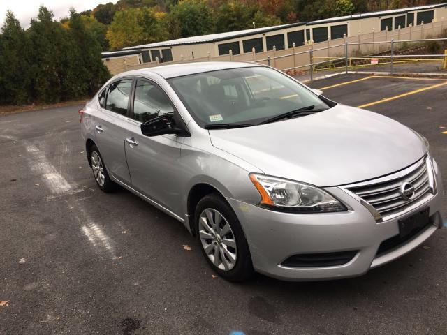 3N1AB7AP1FY218484 - 2015 NISSAN SENTRA GRAY photo 1