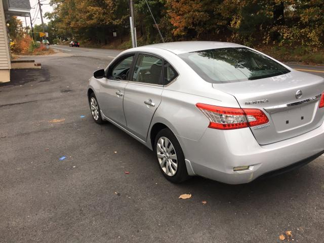 3N1AB7AP1FY218484 - 2015 NISSAN SENTRA GRAY photo 3