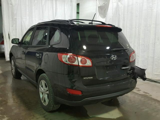 5XYZKDAG0BG001862 - 2011 HYUNDAI SANTA FE L BLACK photo 3