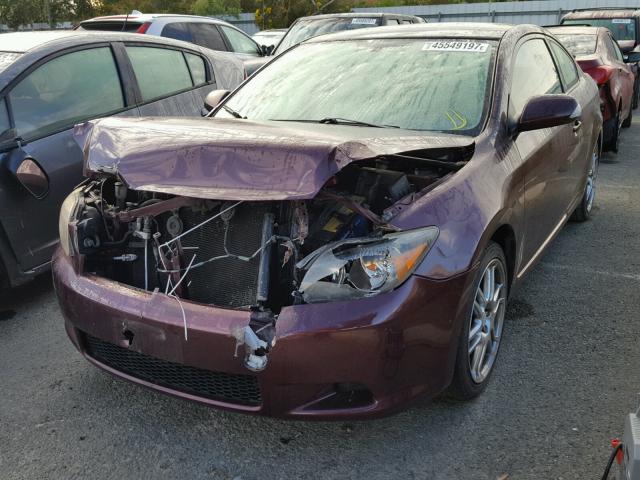 JTKDE177550007375 - 2005 TOYOTA SCION TC 紫色 照片 2
