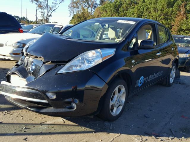 JN1AZ0CP7BT008801 - 2011 NISSAN LEAF SV BLACK photo 2