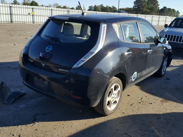 JN1AZ0CP7BT008801 - 2011 NISSAN LEAF SV BLACK photo 4