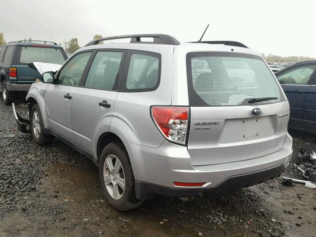 JF2SHABC4BH783649 - 2011 SUBARU FORESTER 2 GRAY photo 3