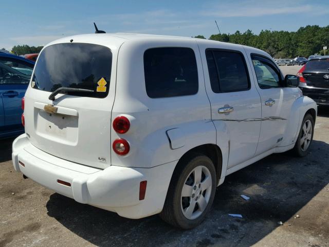 3GNCA13DX8S656779 - 2008 CHEVROLET HHR LS WHITE photo 4