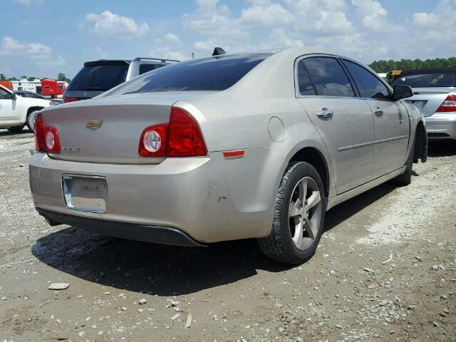 1G1ZC5E08CF329852 - 2012 CHEVROLET MALIBU 1LT ოქროსფერი ფოტო 4