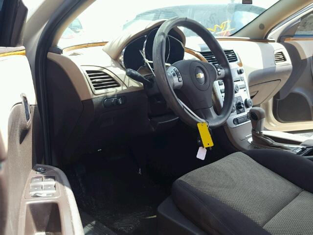 1G1ZC5E08CF329852 - 2012 CHEVROLET MALIBU 1LT ოქროსფერი ფოტო 9