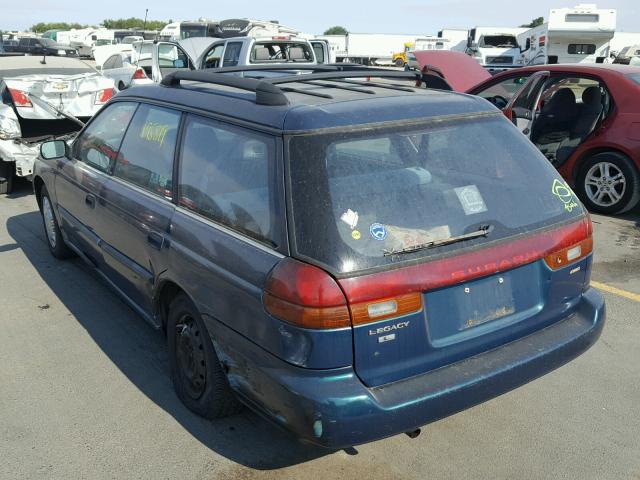 4S3BK4354T7313341 - 1996 SUBARU LEGACY L GREEN photo 3