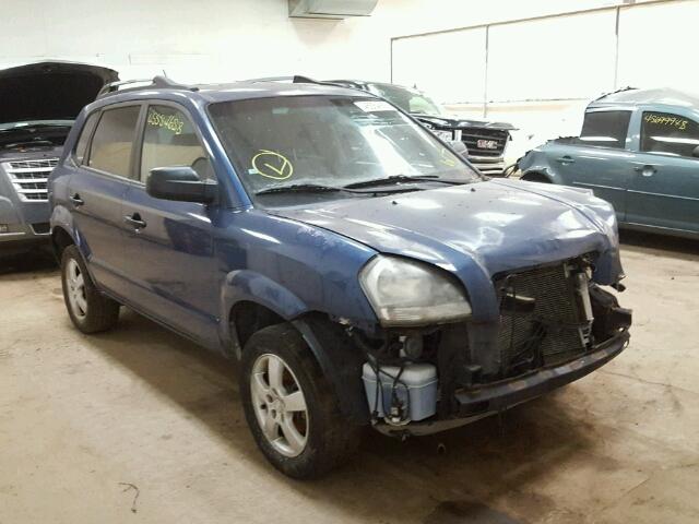 KM8JM12B75U115414 - 2005 HYUNDAI TUCSON GL BLUE photo 1