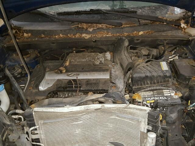 KM8JM12B75U115414 - 2005 HYUNDAI TUCSON GL BLUE photo 7