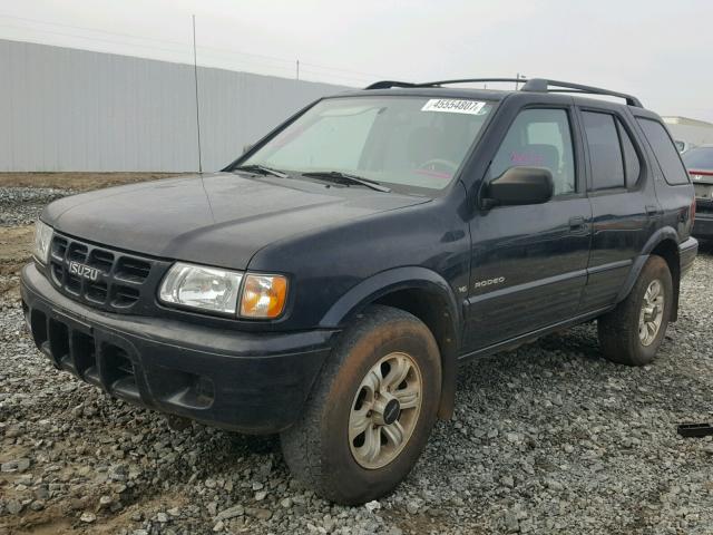 4S2CK58W614324453 - 2001 ISUZU RODEO BLACK photo 2