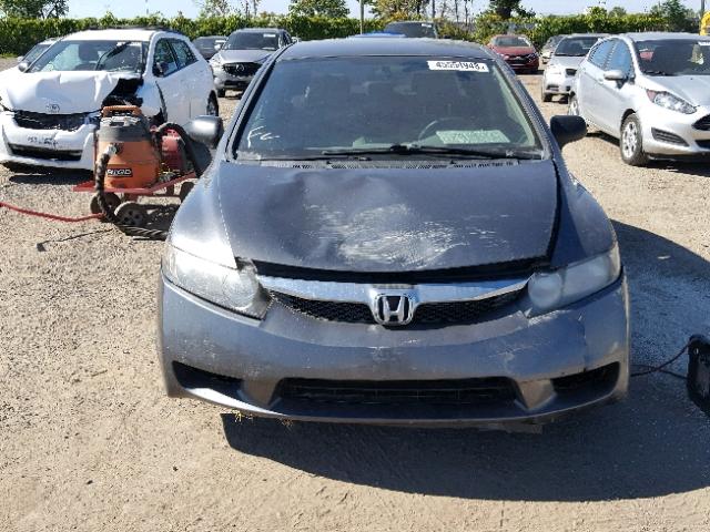 2HGFA1F40AH022750 - 2010 HONDA CIVIC DX-G GRAY photo 9