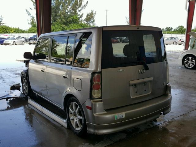 JTLKT334750191380 - 2005 TOYOTA SCION XB Gris foto 3
